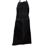 Фартук спилковый черный