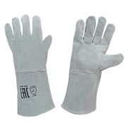 Краги сварщика спилковые серые пятипалые