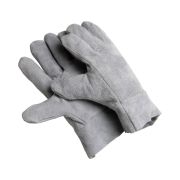 Перчатки спилковые серые 5П элит