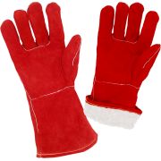 Краги сварщика спилковые пятипалые ТРЭК утепленные